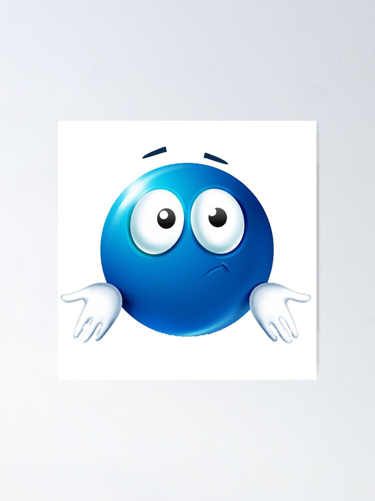 blue roblox emoji Sticker for Sale by goon-street