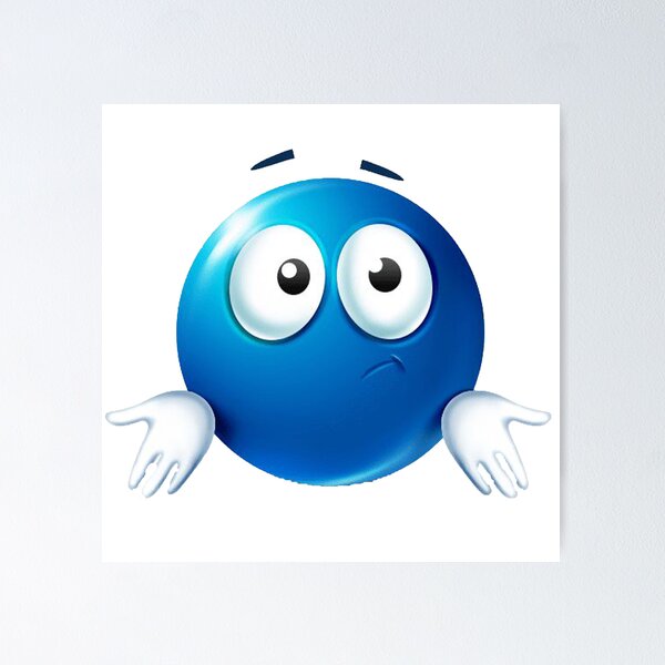 blue roblox emoji Sticker for Sale by goon-street