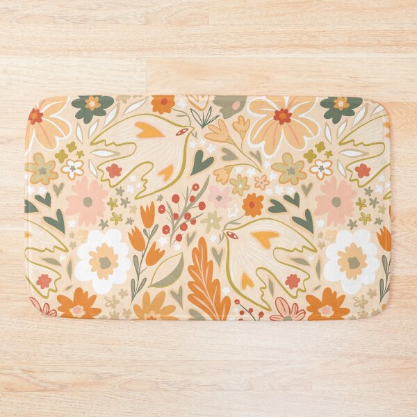 Item preview, Romantic Boho Garden with Love Birds 3. earthy, terracotta, neutral - Matisse inspired designed and sold by Dominiquevari.
