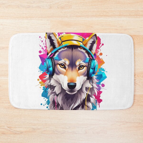 Item preview, Wolf Grooves: A Symphony of Colors and Beats designed and sold by irosh madushan.