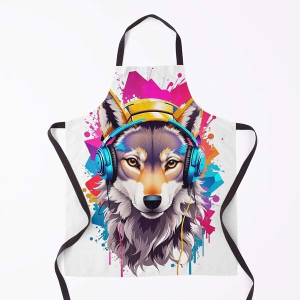 Item preview, Wolf Grooves: A Symphony of Colors and Beats designed and sold by irosh madushan.