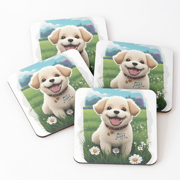 Item preview, Cute dog in a garden designed and sold by ARinternational.