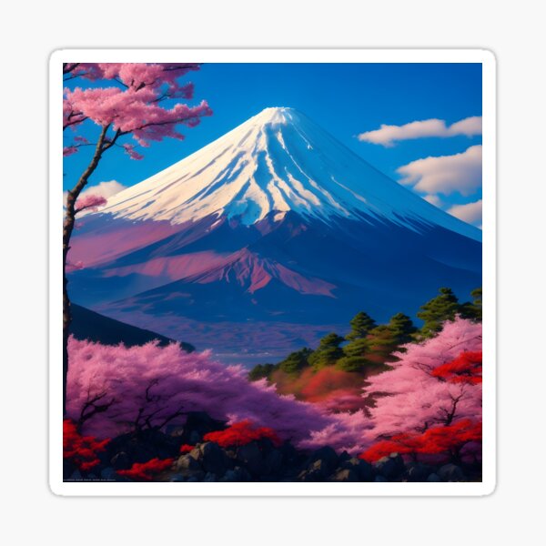 Item preview, Mount Fuji Majesty: Iconic Beauty Unleashed designed and sold by Ceemko's Vintage Corner.