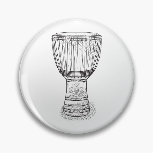 Item preview, Djembe Pencil Drawn designed and sold by cazaresletisha.