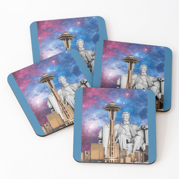 Item preview, Abraham Lincoln & The Seattle Space Needle designed and sold by CannyGoods.