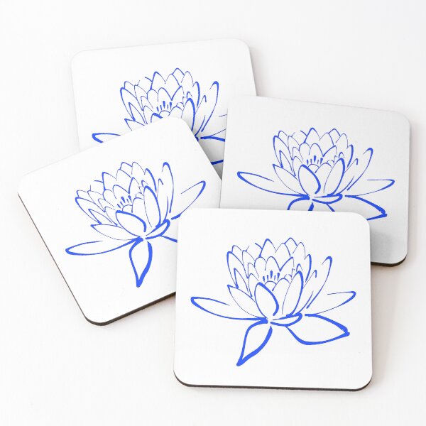 Item preview, Lotus Flower - Blue and White designed and sold by Timeknights.
