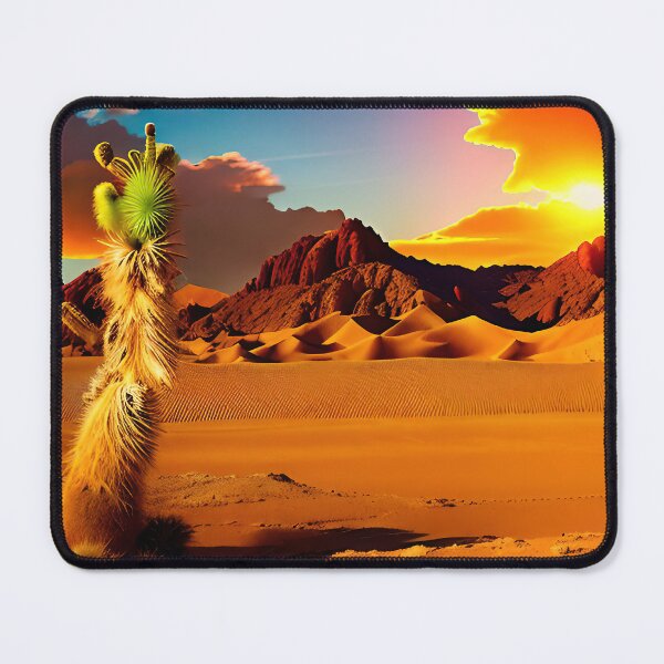 Item preview, A ravaged world of sand dunes and searing heat designed and sold by PixieDustAIArt.