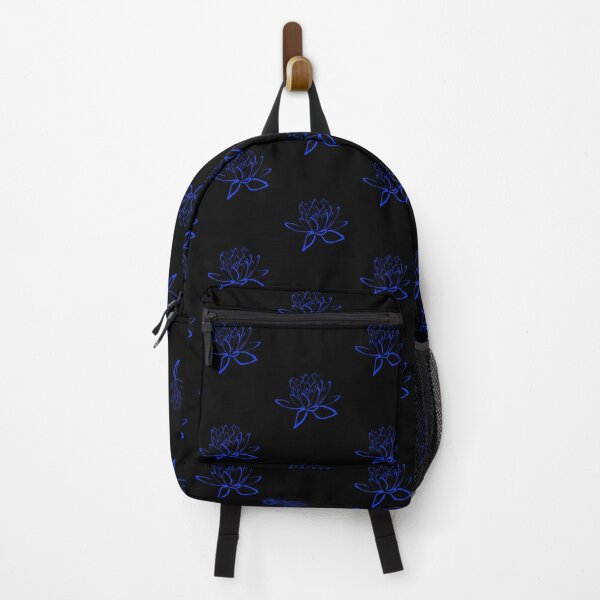 Item preview, Lotus Flower - Blue and Black designed and sold by Timeknights.