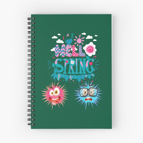 Item preview, hello spring quote-soot sprite-colorful soot spirit - cute kawaii soot spirite-funy quotesT designed and sold by threepeakscom.