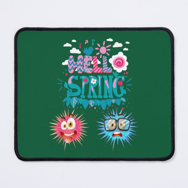 Item preview, hello spring quote-soot sprite-colorful soot spirit - cute kawaii soot spirite-funy quotesT designed and sold by threepeakscom.