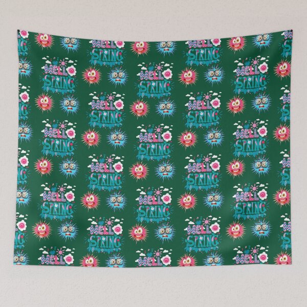 Item preview, hello spring quote-soot sprite-colorful soot spirit - cute kawaii soot spirite-funy quotesT designed and sold by threepeakscom.