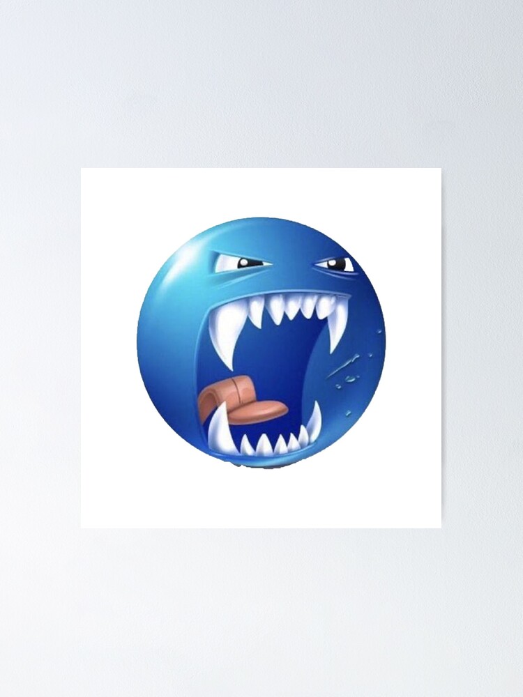 blue roblox emoji Sticker for Sale by goon-street