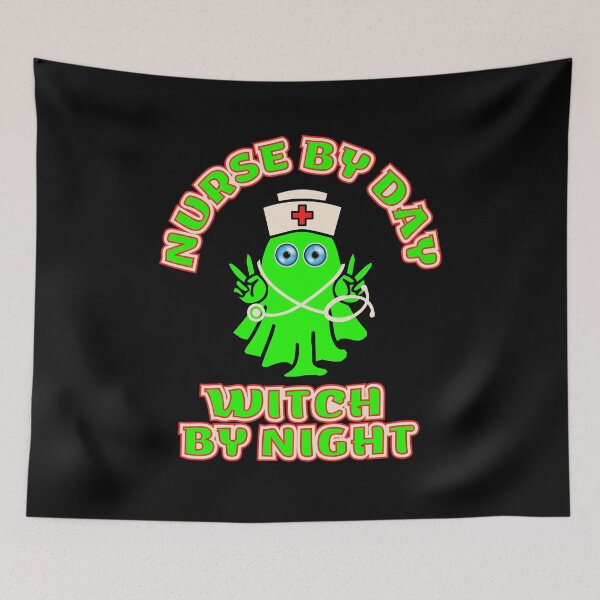 Item preview, Nurse By Day Witch By Night designed and sold by RockBeeDesigns.