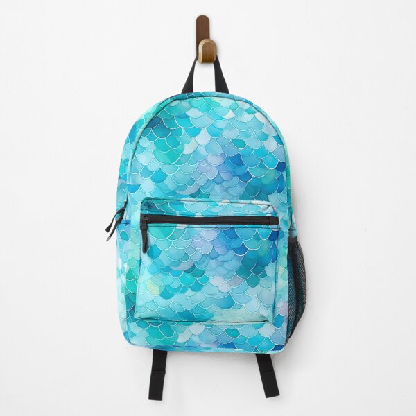 Item preview, Mermaid scales pattern backpack designed and sold by baggageboutique.
