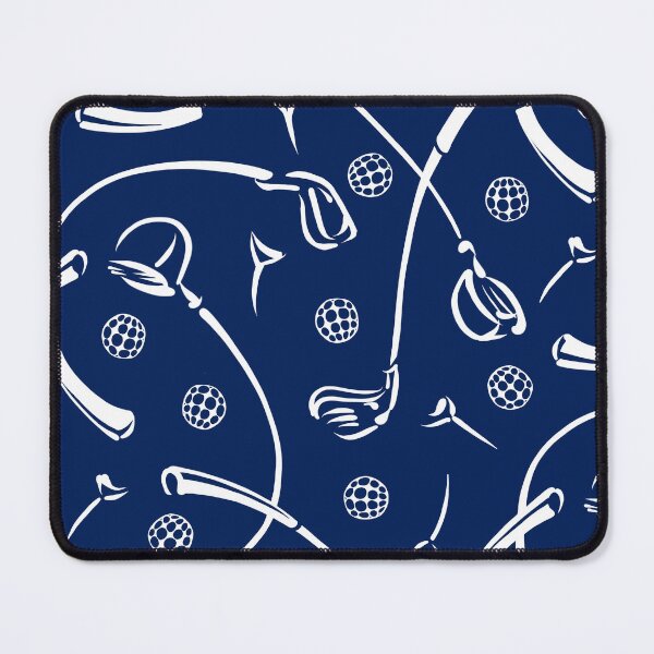 Item preview, Golf Driving ‘n Putting Pattern | Navy Blue designed and sold by L Diane Johnson.