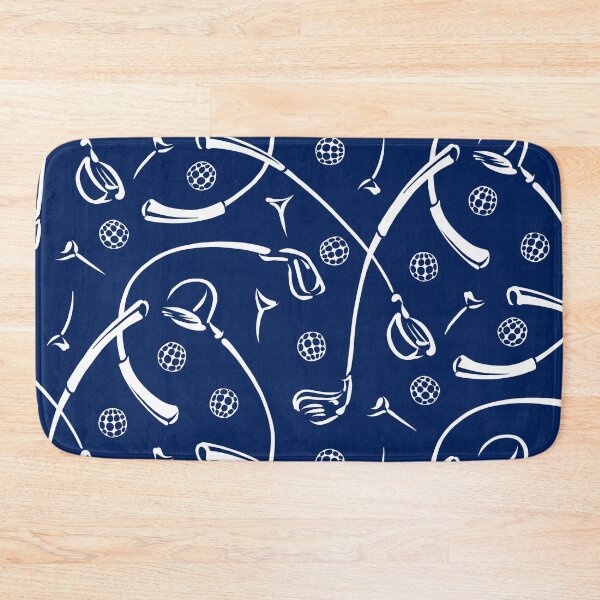 Item preview, Golf Driving ‘n Putting Pattern | Navy Blue designed and sold by L Diane Johnson.