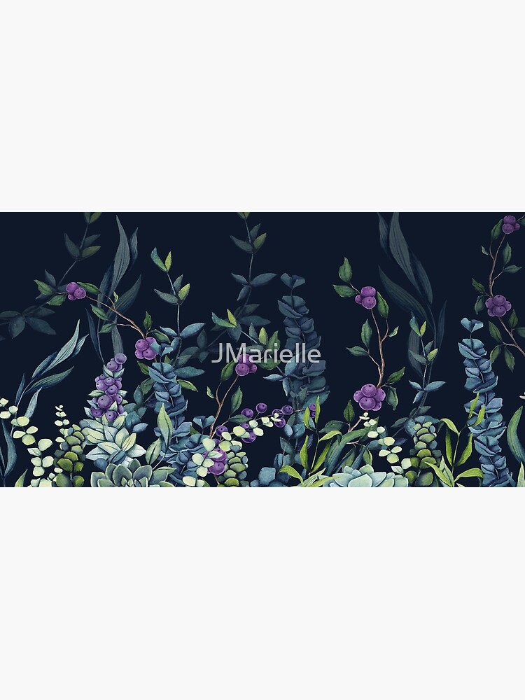 Thumbnail 5 of 5, Mouse Pad, Midnight Eucalyptus Garden designed and sold by JMarielle.