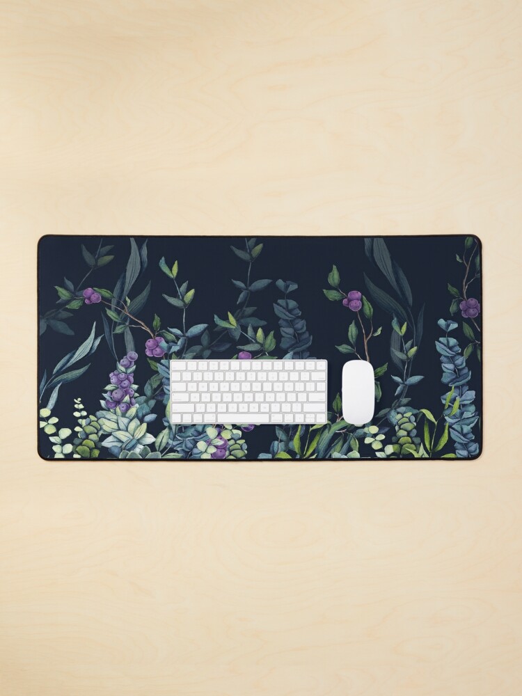 Mouse Pad, Midnight Eucalyptus Garden designed and sold by JMarielle