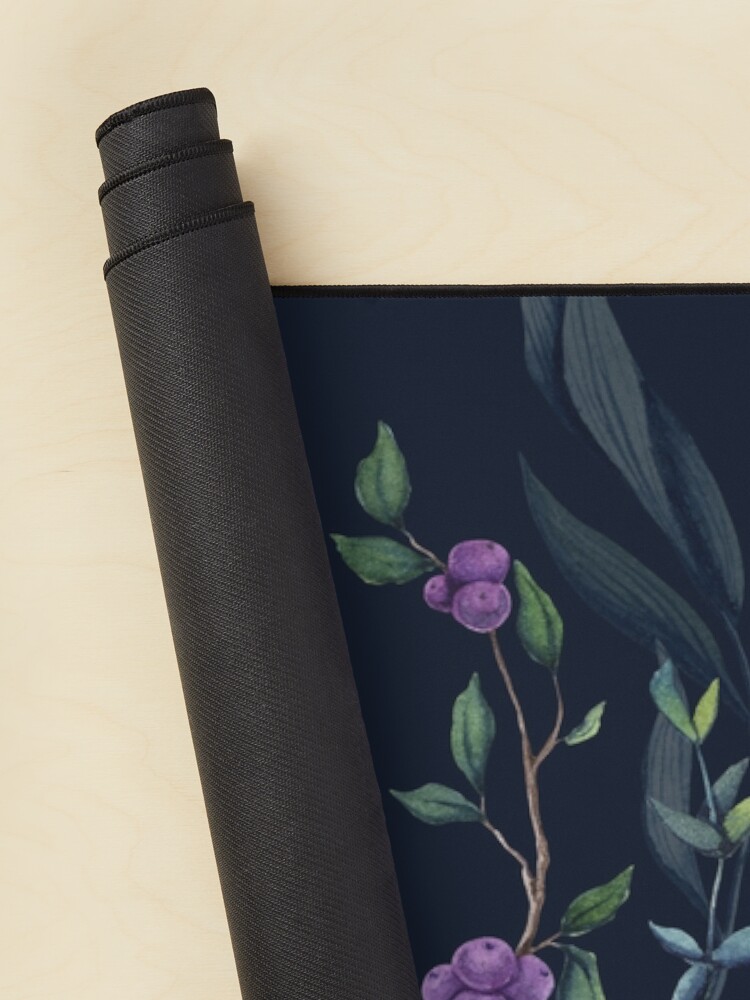 Thumbnail 2 of 5, Mouse Pad, Midnight Eucalyptus Garden designed and sold by JMarielle.