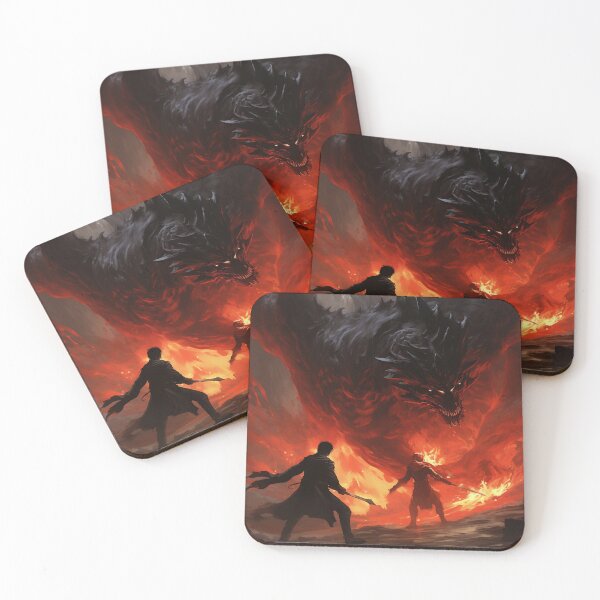 Item preview, Two warriors and a demon of hellfire designed and sold by Santonix.