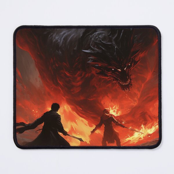 Item preview, Two warriors and a demon of hellfire designed and sold by Santonix.