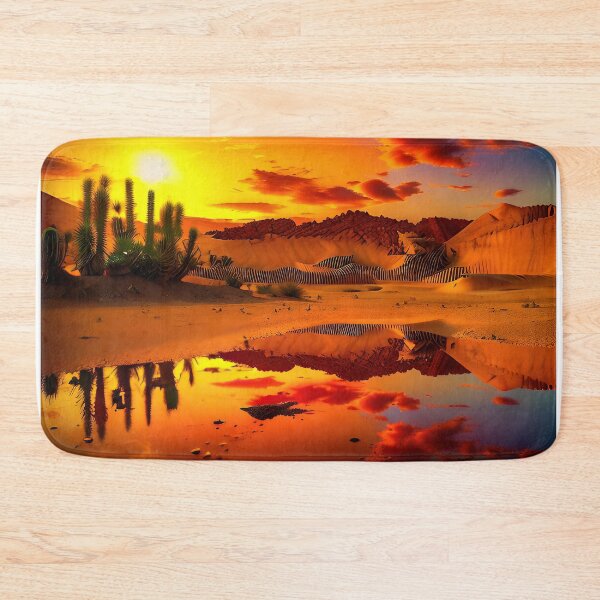 Item preview, A ravaged world of sand dunes and searing heat designed and sold by PixieDustAIArt.