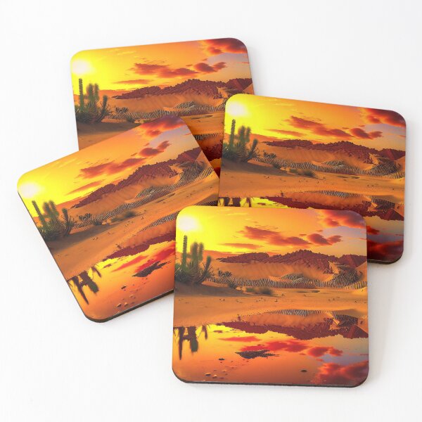 Item preview, A ravaged world of sand dunes and searing heat designed and sold by PixieDustAIArt.