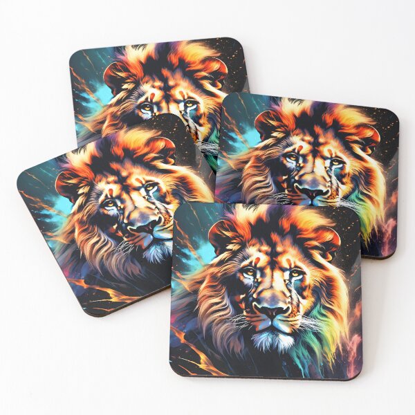Item preview, Splash Colorful Lion - Cute Animal designed and sold by joejiing.