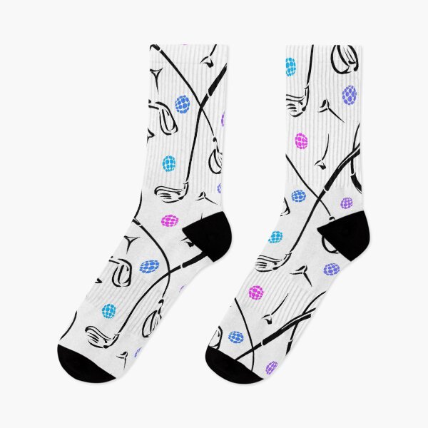 Item preview, Golf Driving ‘n Putting Pattern | Multi + Black on White designed and sold by L Diane Johnson.