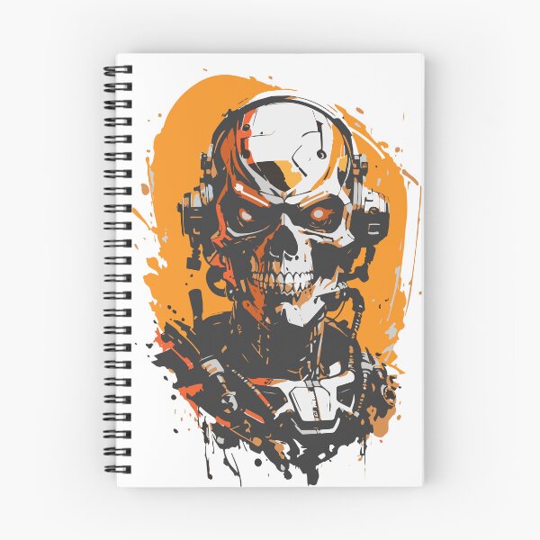 Item preview, skull,cyborg,music in headphones,art designed and sold by artistua.