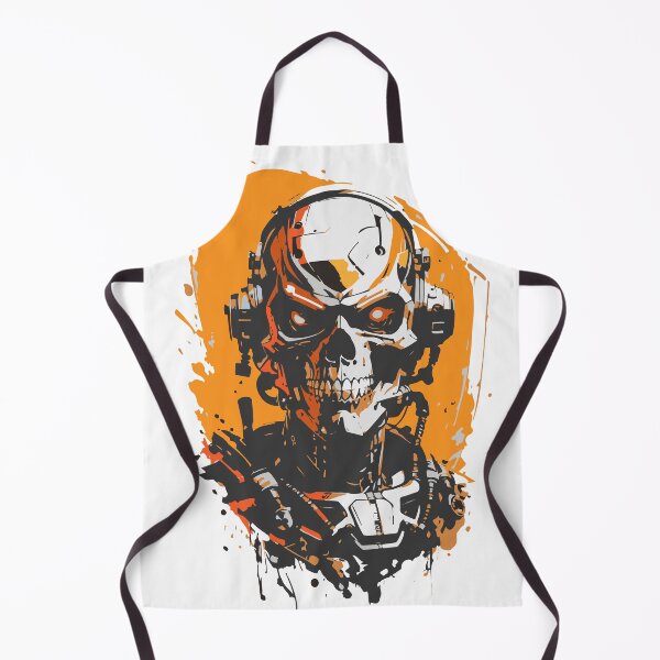 Item preview, skull,cyborg,music in headphones,art designed and sold by artistua.