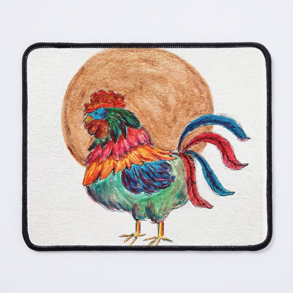Item preview, Vibrant Rooster by a Golden Sun designed and sold by TinaNadeemArt.