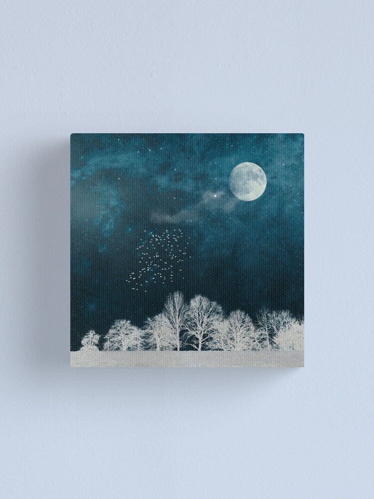 Alternate view of Night in Blue and White Canvas Print