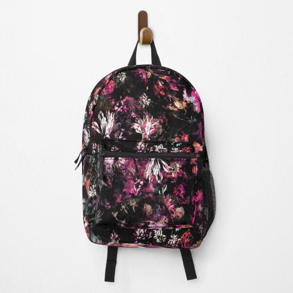 Item preview, Moody Elegant Abstract Dark Pink Black Floral Pattern designed and sold by tanjica.