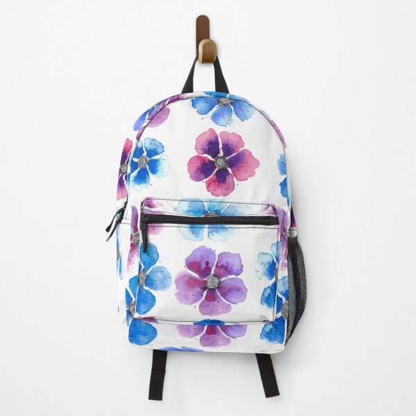 Item preview, Loose watercolor flowers in pink, violet and blue designed and sold by Ivonne Wierink.