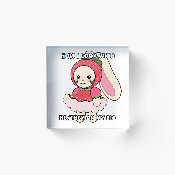 Artikelvorschau, Strawbunny Wie ich mit ihm/sie in meiner Biografie aussehe entworfen und verkauft von JuDraw.