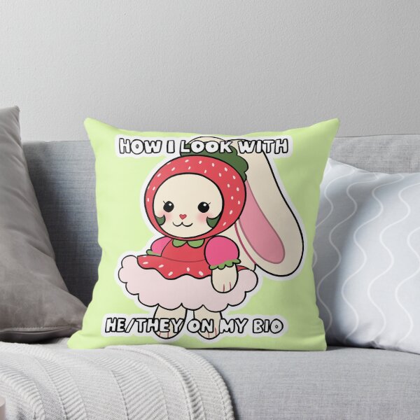 Item preview, Strawbunny How I look with he/they on my bio designed and sold by JuDraw.