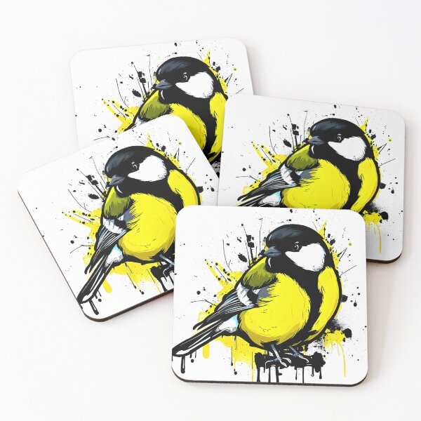 Item preview, Great tit graffiti style designed and sold by ColorOfBirds.