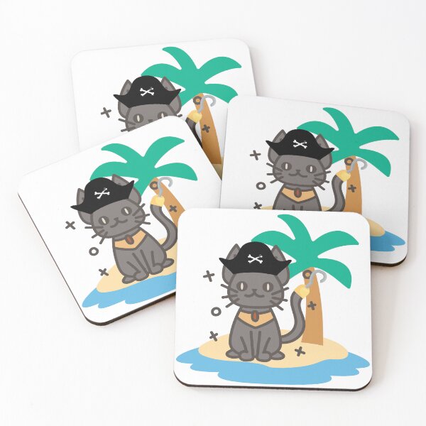 Item preview, Sphynx Cat Pirate on Abandoned Island designed and sold by Laugh-Lines.