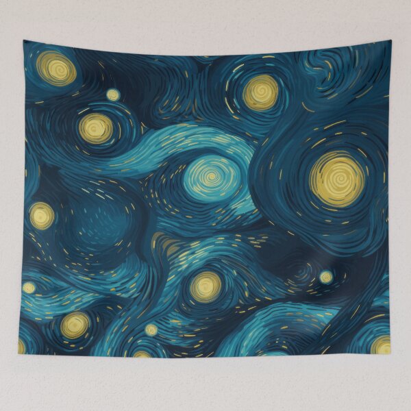 Item preview, Van Gogh Starry Night Style Pattern designed and sold by LilyBell6.