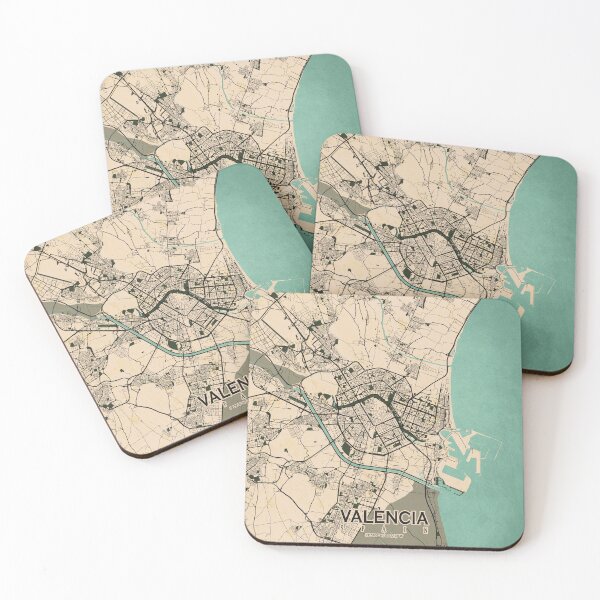 Item preview, Valencia City Map of Spain  - Vintage designed and sold by deMAP.