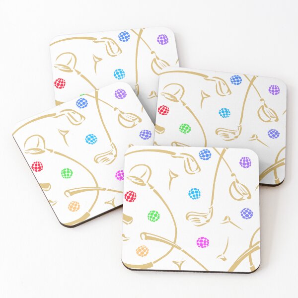 Item preview, Golf Driving ‘n Putting Pattern | Gold + Multi designed and sold by L Diane Johnson.