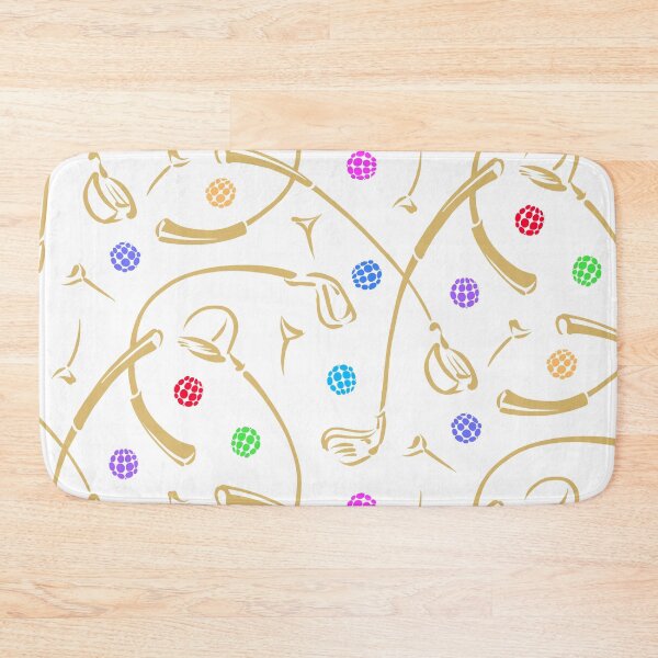 Item preview, Golf Driving ‘n Putting Pattern | Gold + Multi designed and sold by L Diane Johnson.