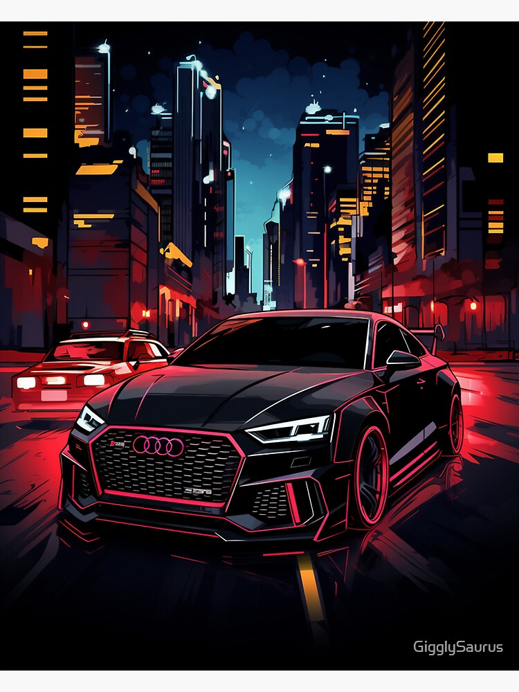 Audi RS Car Design: A Tribute to Quattro, S1, Rally, and Luxury Cars  Sticker by GigglySaurus