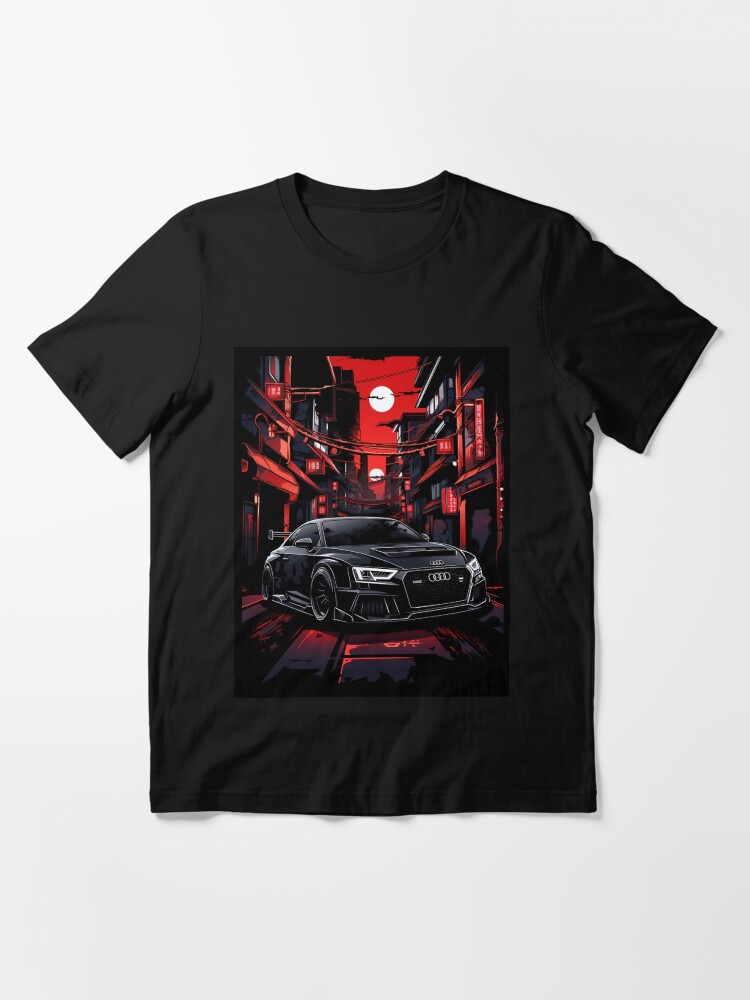 Camiseta esencial con la obra «Diseño de autos Audi RS: un tributo