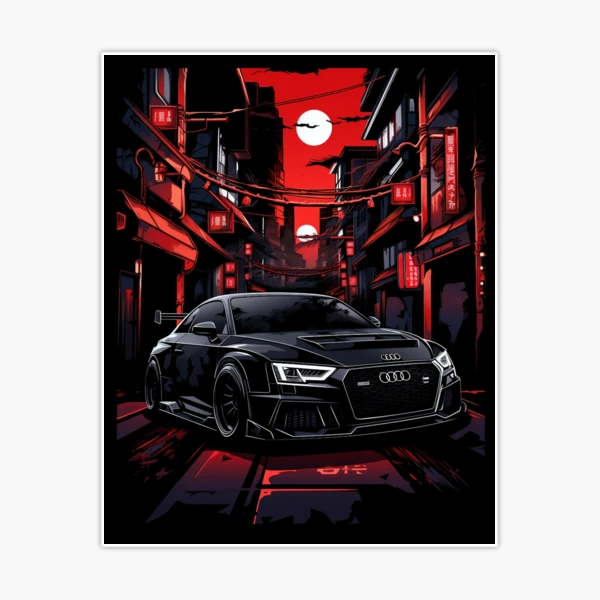 Audi RS Car Design: A Tribute to Quattro, S1, Rally, and Luxury Cars  Sticker by GigglySaurus