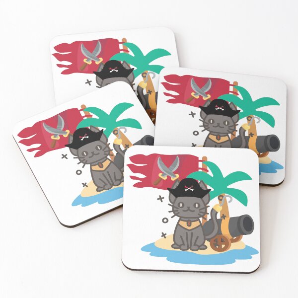 Item preview, Sphynx Cat Pirate on Abandoned Island designed and sold by Laugh-Lines.