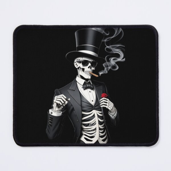 Item preview, Cool Top Hat Skeleton, Fancy Skeleton Print on a Dark Background. designed and sold by TGAL2.