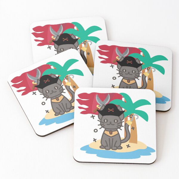Item preview, Sphynx Cat Pirate on Abandoned Island designed and sold by Laugh-Lines.