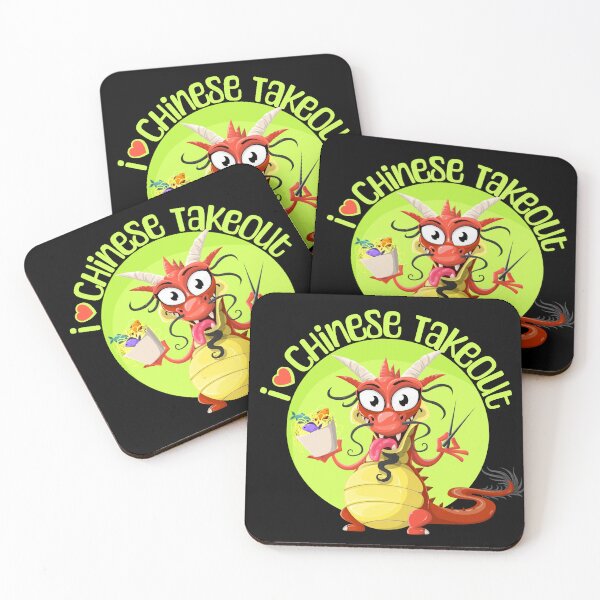 Item preview, I Love Chinese Takeout, red dragon designed and sold by HolidayBug.